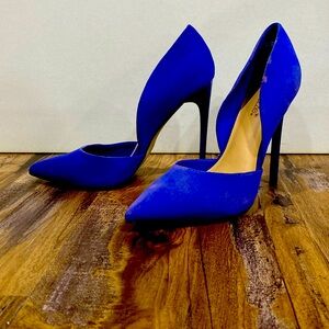 Royal blue stilettos